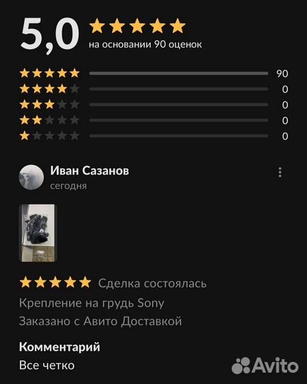 Крепление на грудь Sony