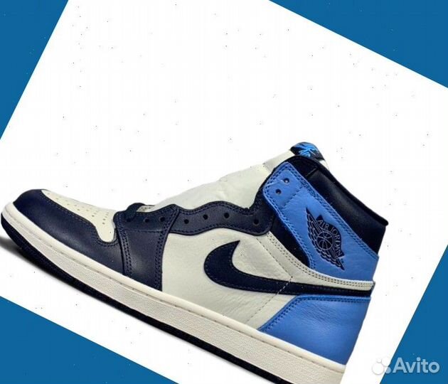 Кроссовки Nike Air Jordan 1 Retro High Obsidian f-6685