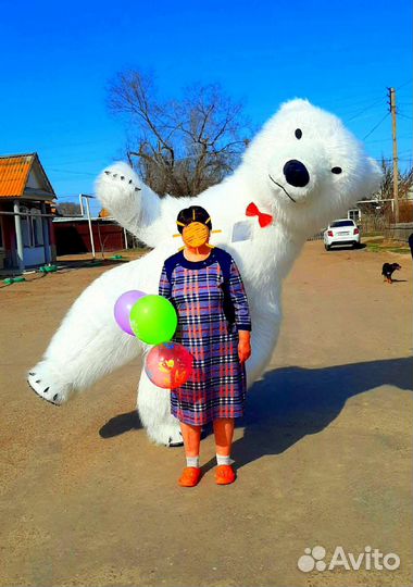 Белый медведь Белый мишка Тедди Крокодил Гена