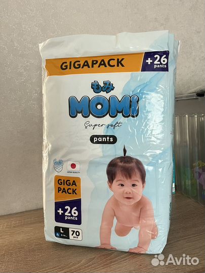 Подгузники трусики momi 4 l