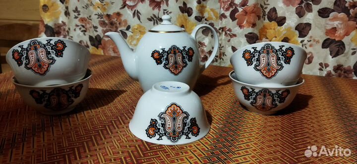 Сервиз чайный Восточный Рига 70 е