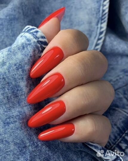 Маникюр с покрытием гель лак, наращивание гелем