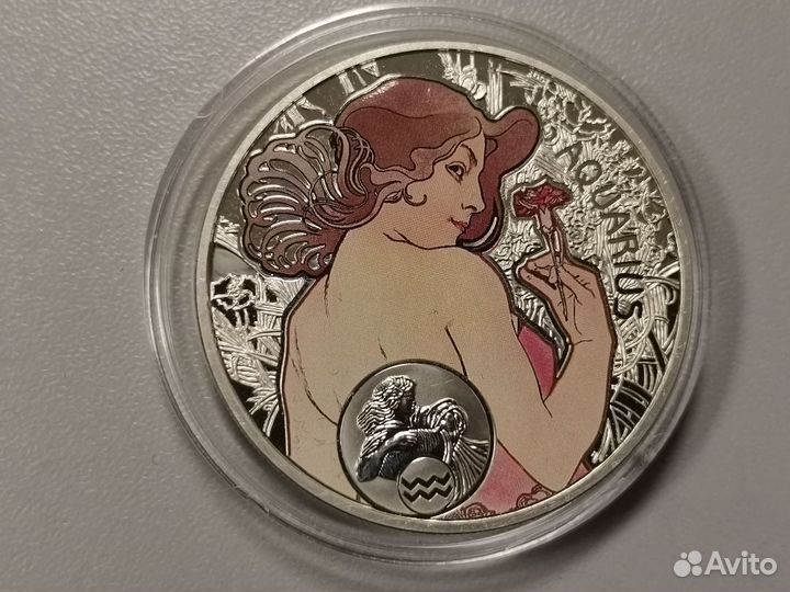 1 доллар 2010-2011 Ниуэ- Зодиак Альфонса Мухи