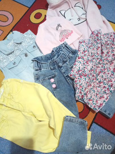 Детские вещи пакетом на девочку 98 104