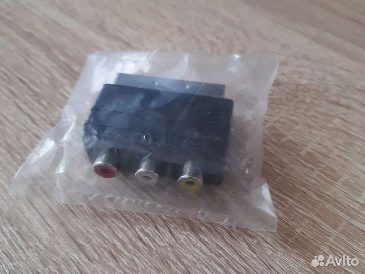 Переходник Scart - Тюльпан, кабель Тюльпан-Тюльпан