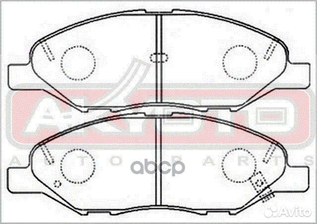 Колодки тормозные дисковые перед AKD2452 akyoto