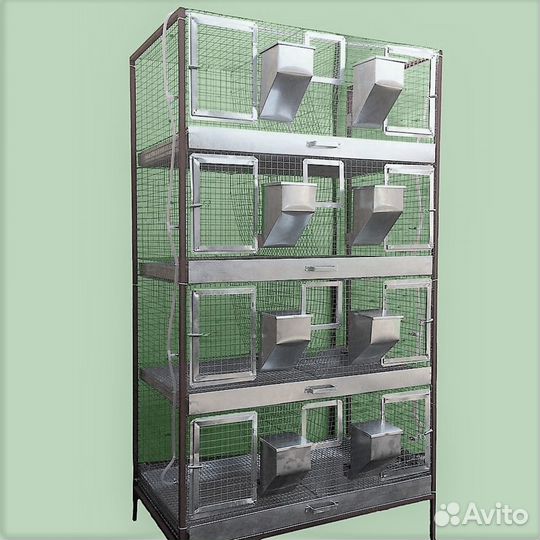 Клетка для кроликов 4 яруса (кр-впо-4.8)