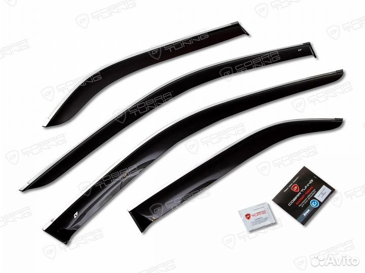 Дефлекторы окон Fiat Ducato / Citroen Relay хром