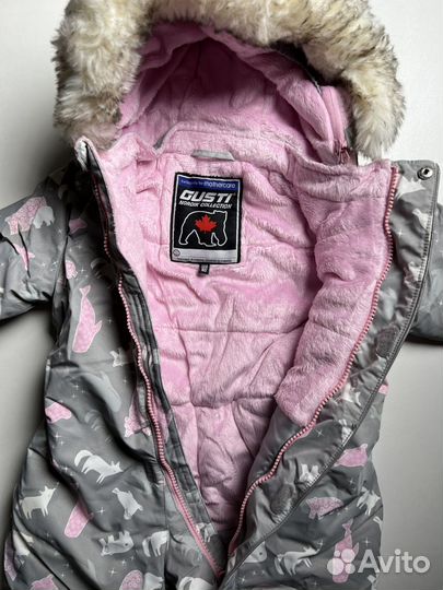 Зимний комбинезон для девочки 80