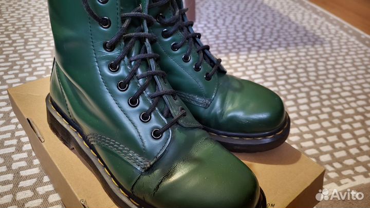 Ботинки Dr. Martens 1460, зеленые, размер 39-40