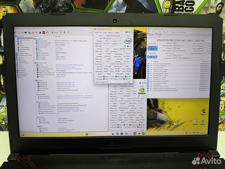 Asus TUF 15.6 i7 8750H/GTX1050m/16Gb/SSD+HDD