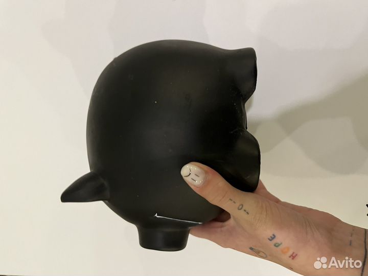 Копилка свинья черная