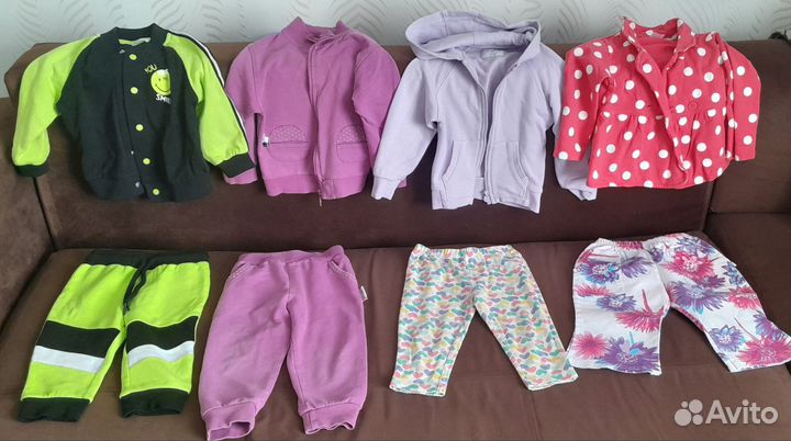 Детские вещи на девочку пакетом 80 86