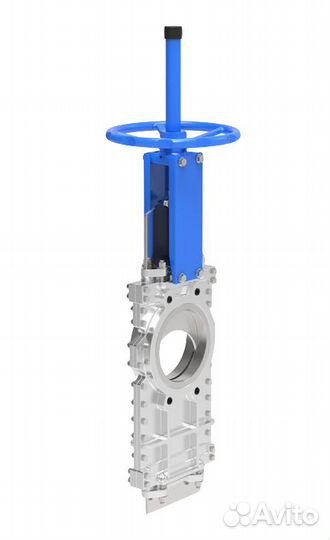 Межфланцевый ножевой затвор с пневматическим приво