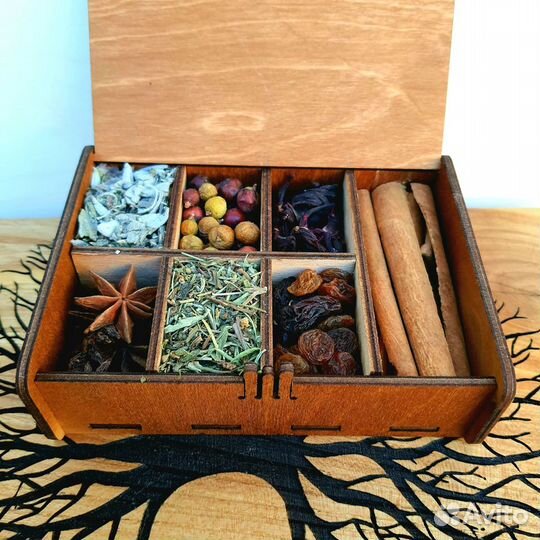 Глинтвейн в деревянной коробочке опт