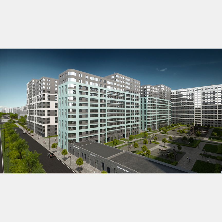 2-к. квартира, 51 м², 9/17 эт.