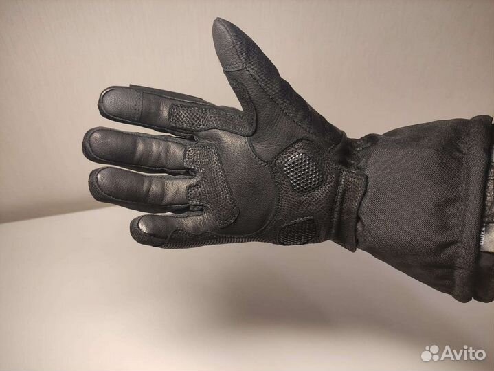 Зимние перчатки с подогревом из натуральной кожи