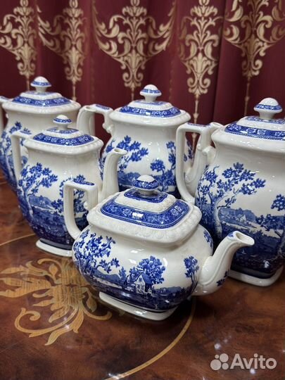 Чайник кофейник villeroy boch rusticana синяя
