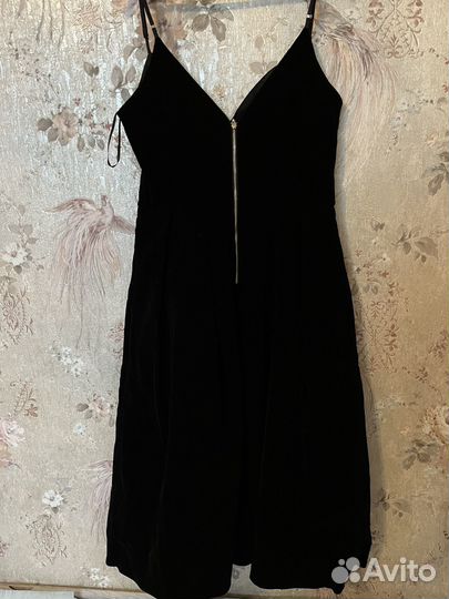 Вечернее платье черное бархатное