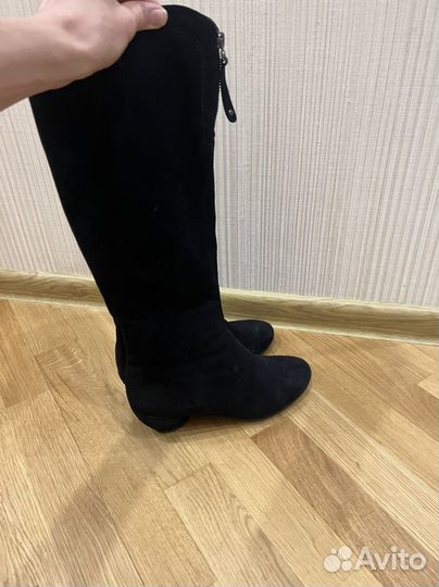 Сапоги зимние женские натуральная замша