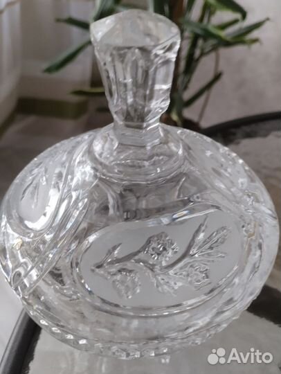 Ваза конфетница СССР хрусталь