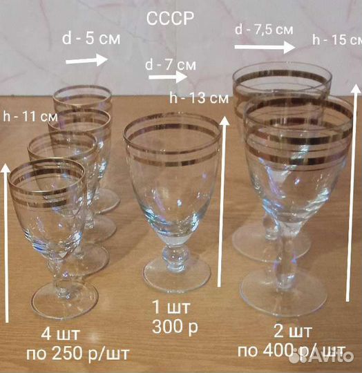 Фужеры и рюмки СССР