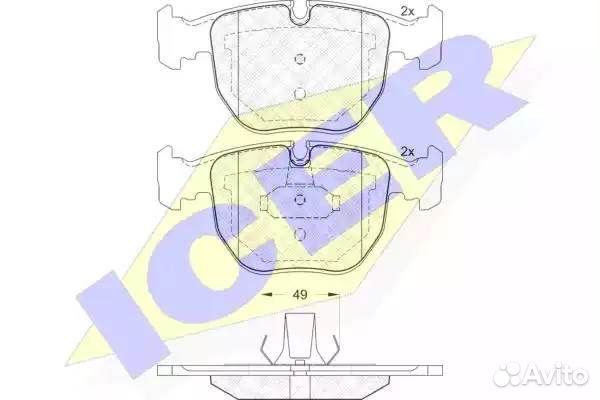 Колодки передние BMW E38/39/E53(X5) icer 181530