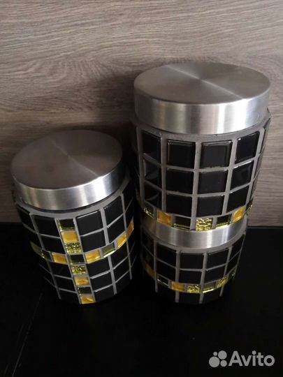 Банки для сыпучих продуктов стекло