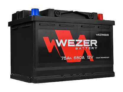 WEZ75680R аккумуляторная батарея 75Ah 680A +сп