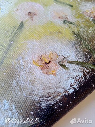 Картина маслом цветы