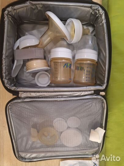Avent молокоотсос, дорожный набор