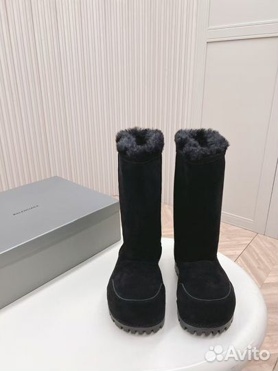 Сапоги валенки Balenciaga alaska FUR high boot