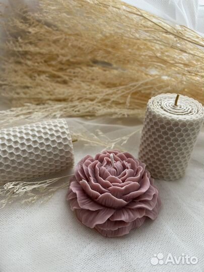 Декоративные свечи из вощины