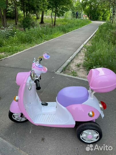 Мотороллер электро детский