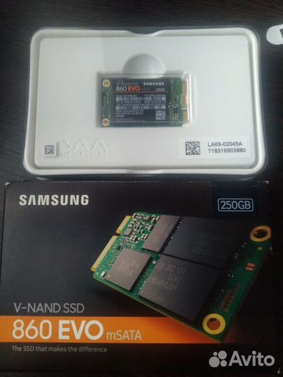 Новый SSD Samsung 860 evo msata 250gb