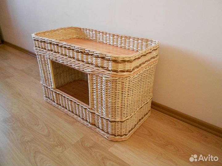 Домик для кошки плетеный из ивы