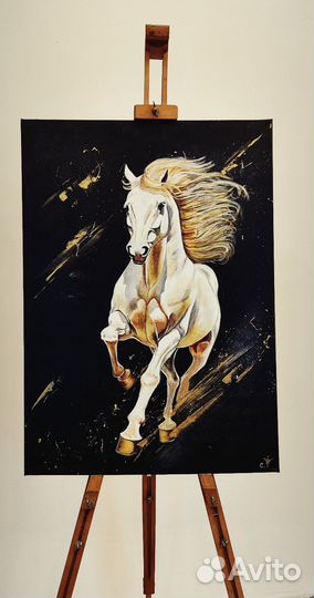 Картина акрилом на холсте 50х70