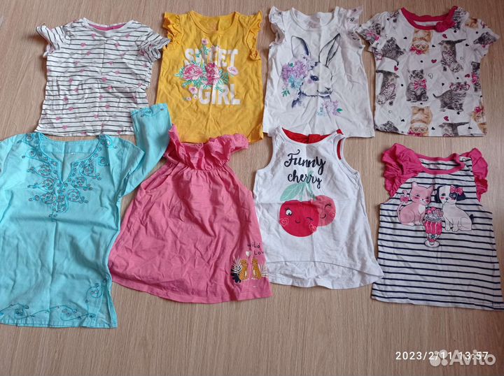 Детские вещи пакетом для девочек размер 98-104