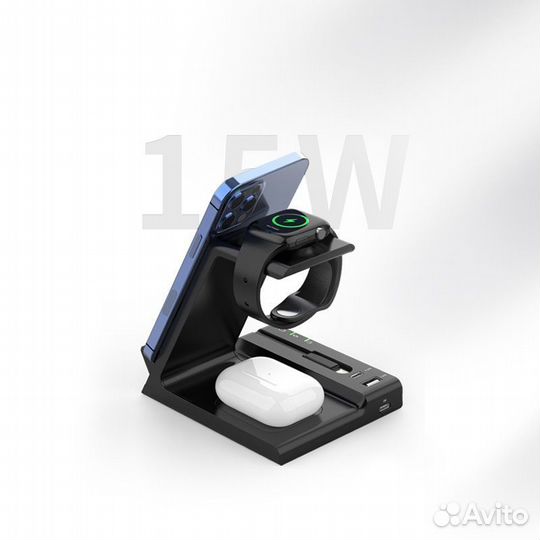 Беспроводное З/У recci 6in1 RW01 15W Black