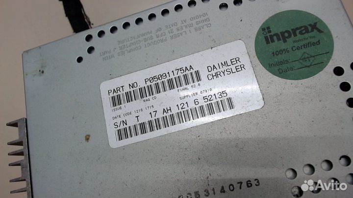 Магнитола Jeep Commander, 2006