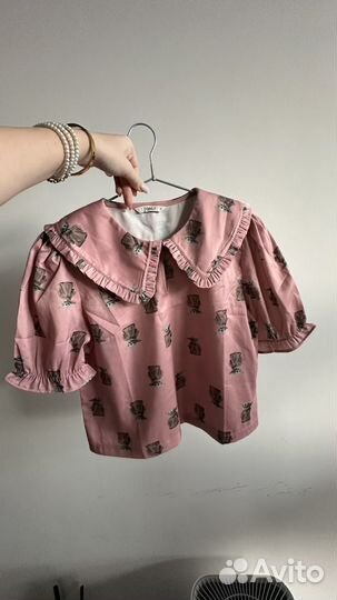 Новая Шелковая блузка кофта с грогу