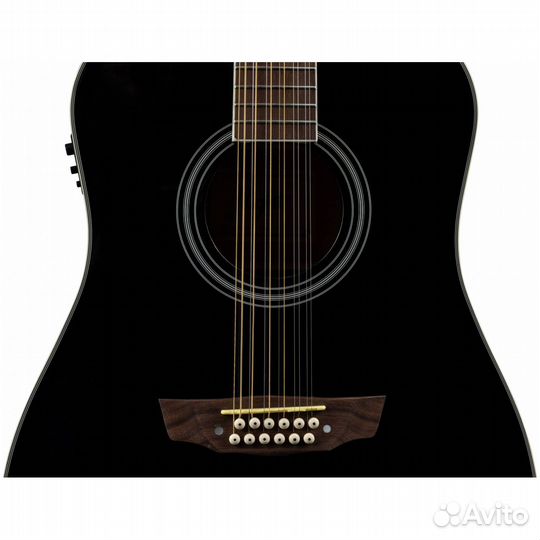 Электроакустическая гитара Flight D-200/12 BK EQ