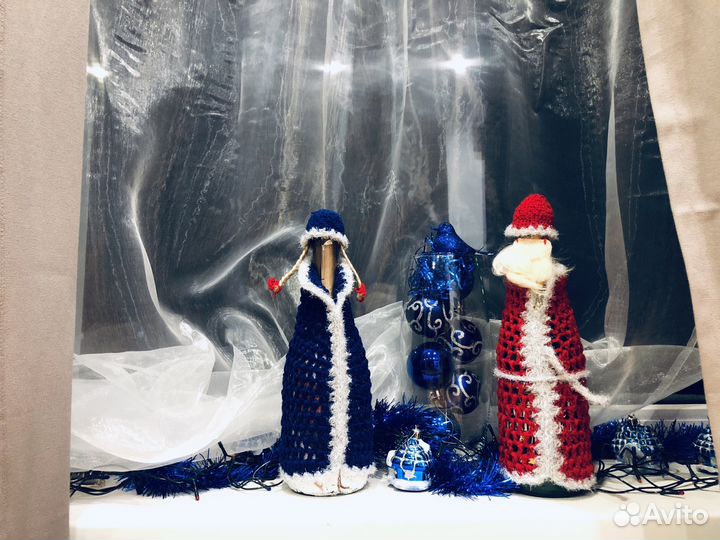 Украшения к Новому году на шампанское