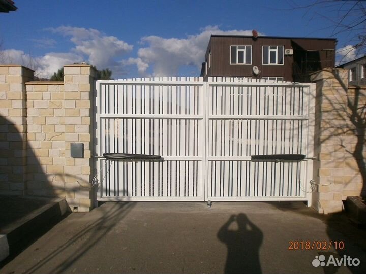 Установка распашных ворот сборка 1-3 дн