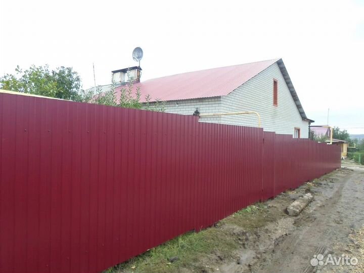 Забор из профнастила, 3Д забор, сетка сварная