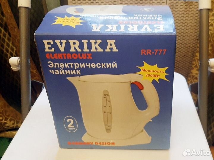 Чайник электрический Evrika RR-777 Elektrolux Новы