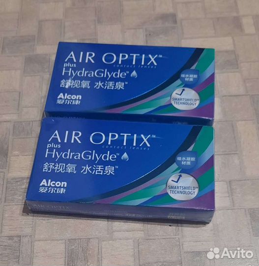 Линзы air optix HidraGlyde -4,5 и -5,0
