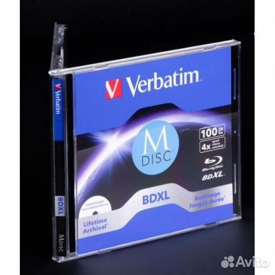 Диски Blu-ray M-disc Verbatim bdxl100Gb JewelCase