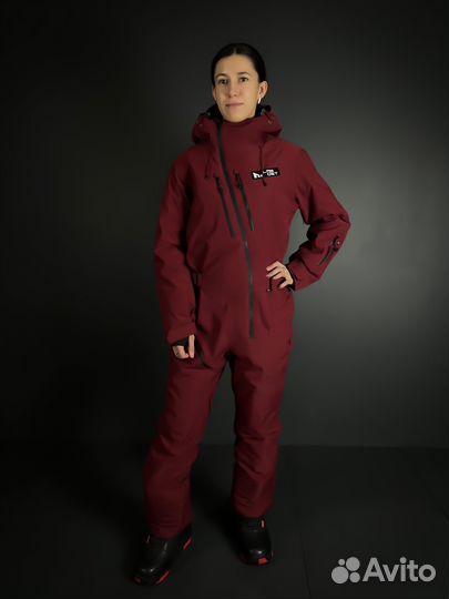 Комбинезон горнолыжный унисекс Lamost бордовый