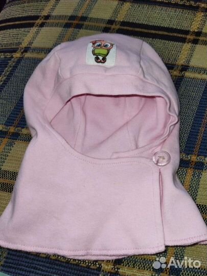 Детская шапка,шлем, капор, размер 42-44